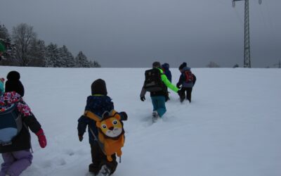 Ein Ausflug in der Winterlandschaft